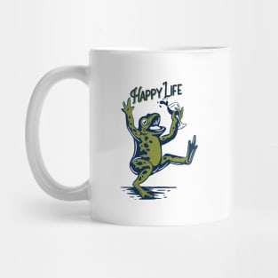 Green Frogs Enjoy Life Mug